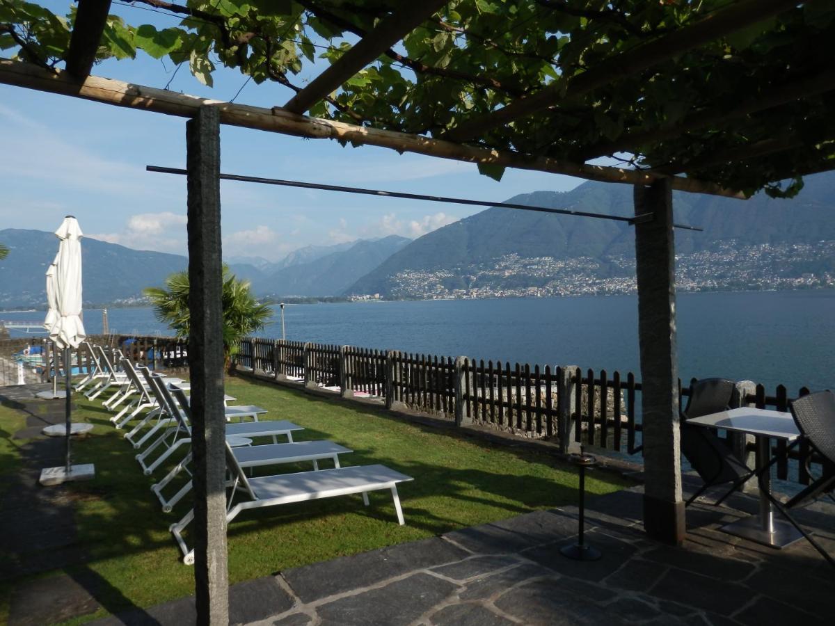 Schoene Ferienwohnung 36 Viralago Mit Privatstrand Gambarogno Luaran gambar